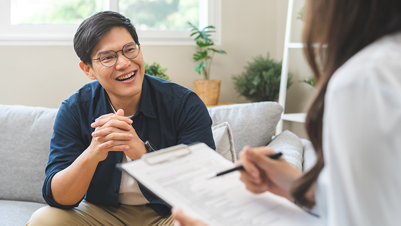 psychology,,depression.,smile,asian,young,male,,man,patient,mental,sitting